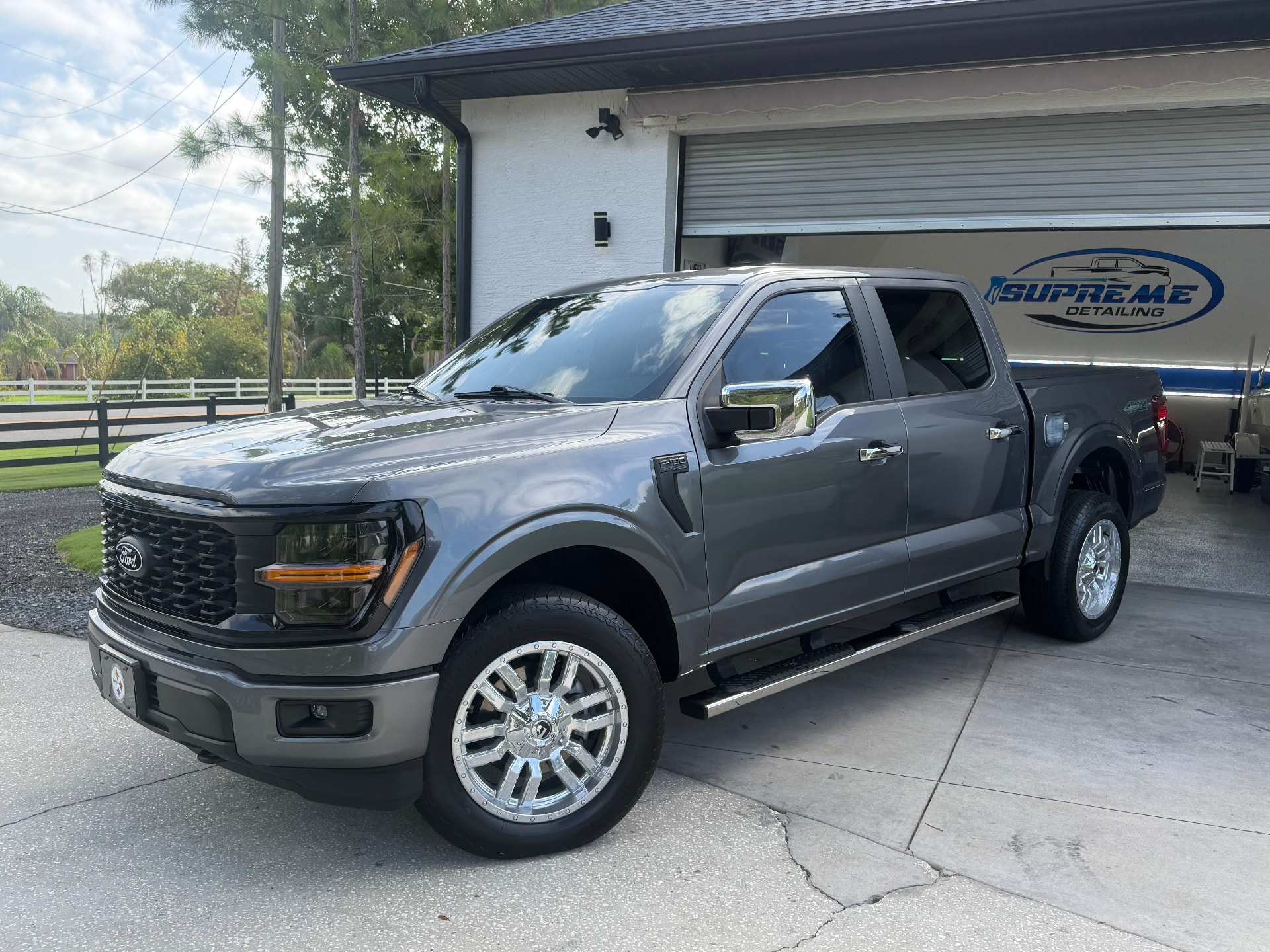 Gray Ford F-150 after paint correction at Supreme Detailing